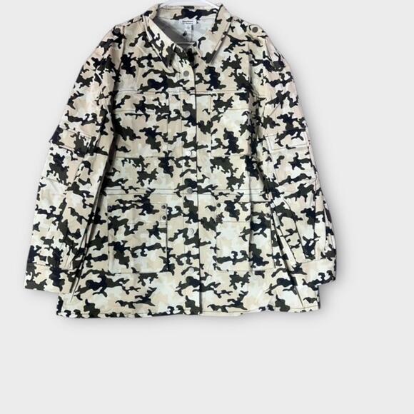 NWT The Drop Women's Camouflage Print Cargo Oversized Jacket w/Jennylinnnn SZ XL - Picture 8 of 12